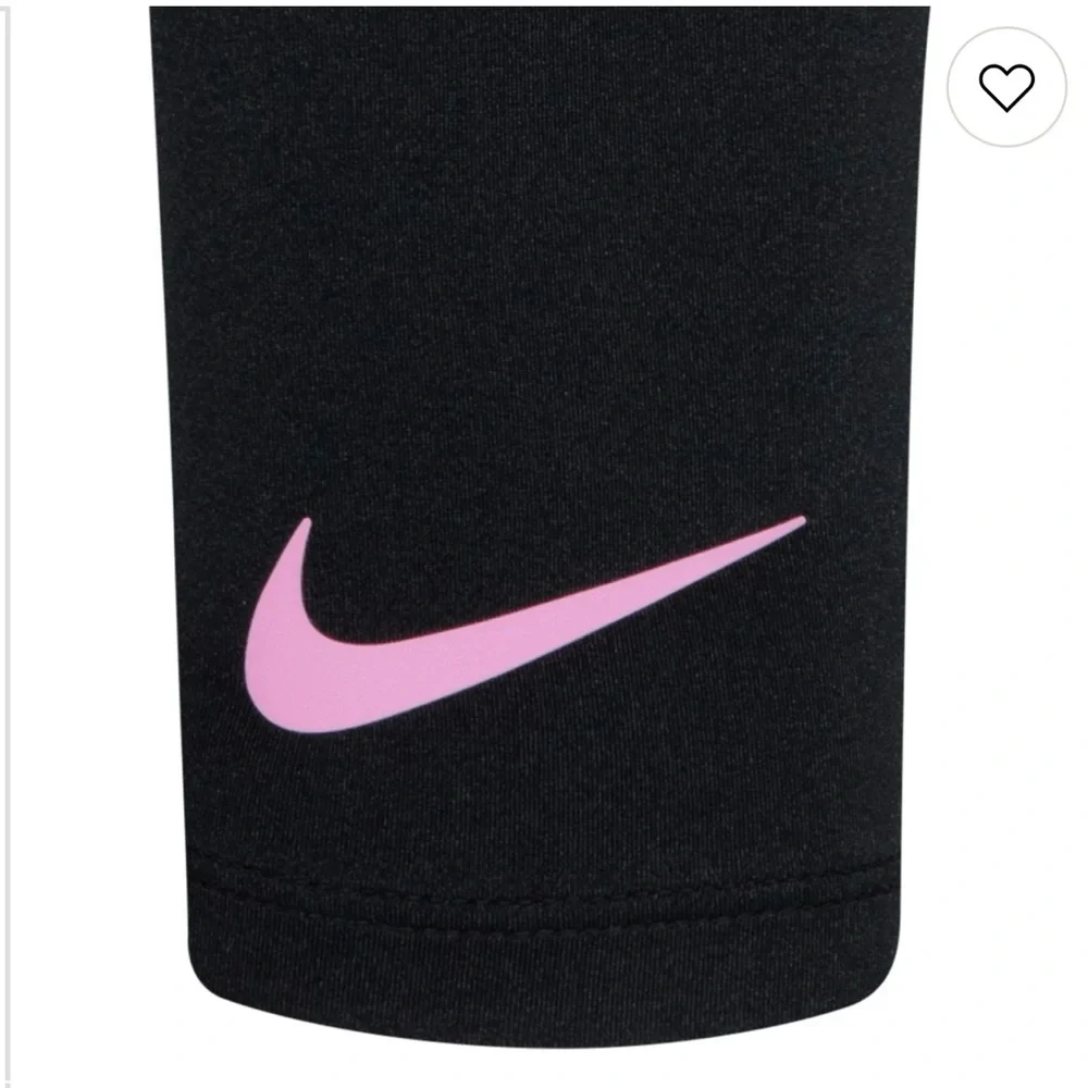 Girls 6x Nike Swoosh Shine Graphic Tee and Leggings 2 Piece Set